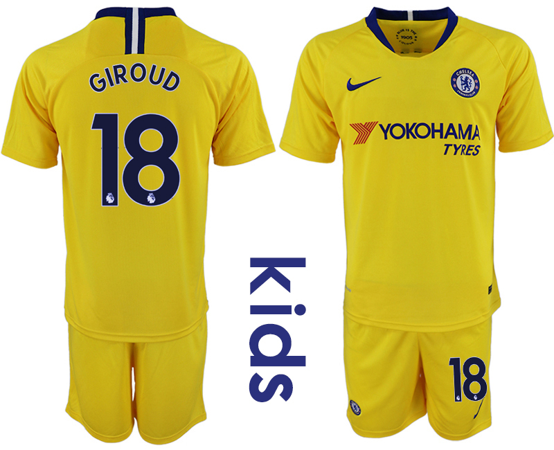 2018_2019 Club Chelsea away Youth #18 soccer jerseys->youth soccer jersey->Youth Jersey